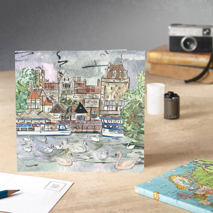 Windsor Boathouse Greetings Card - Pack of 6