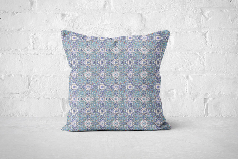 Classical Ethnic Grayish Lavender Cushion