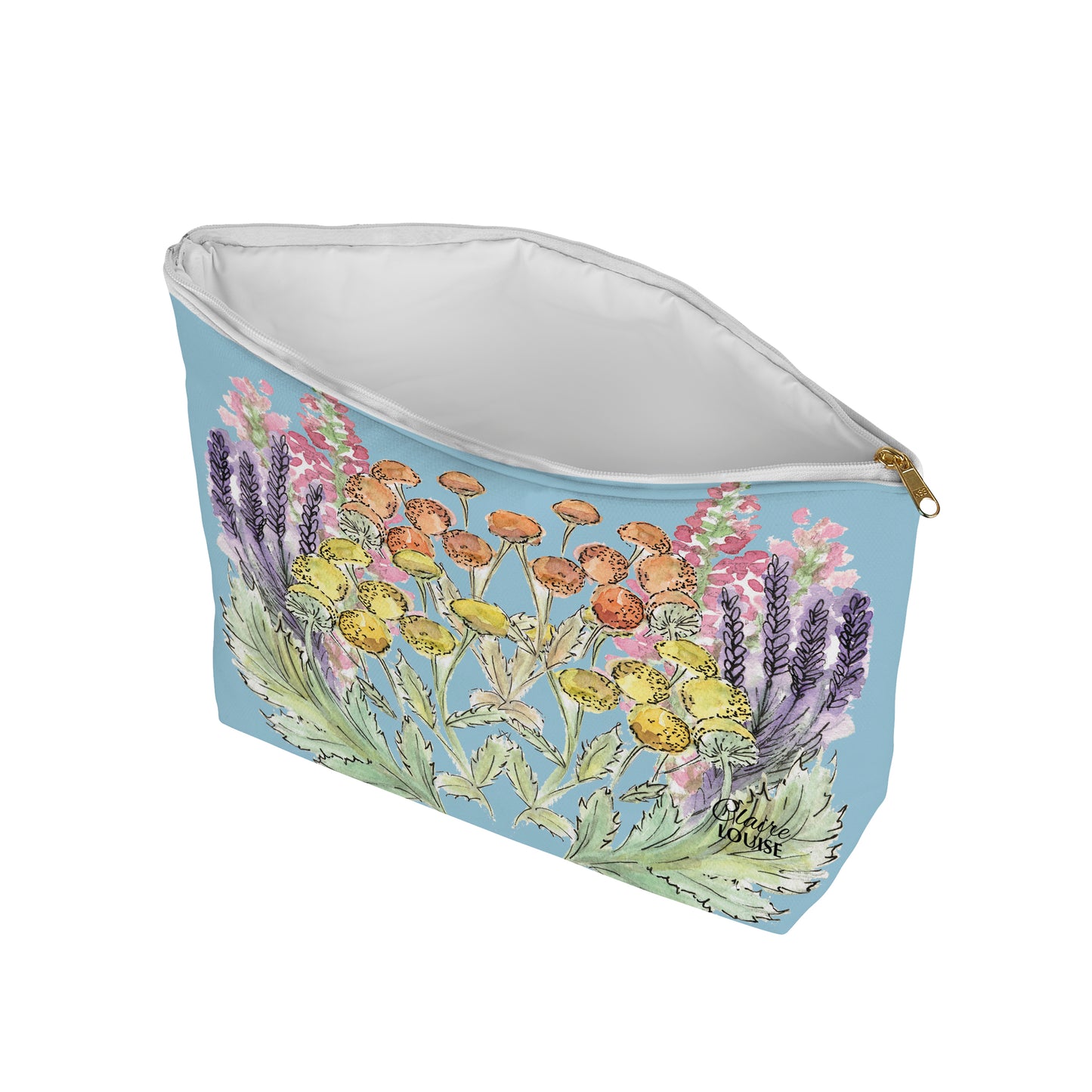 Prairie Powder Blue Cosmetic Bag