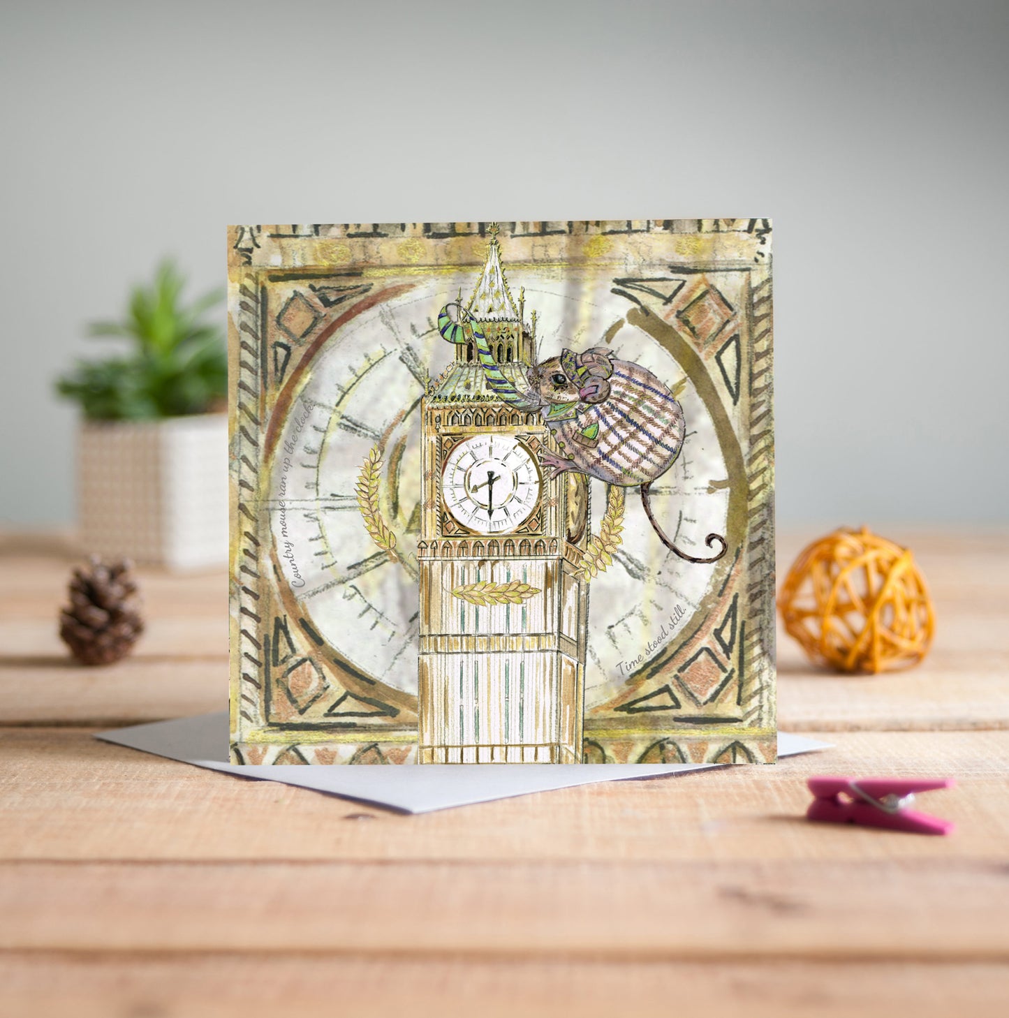 Mouse In The City Greetings Card - Pack of 6