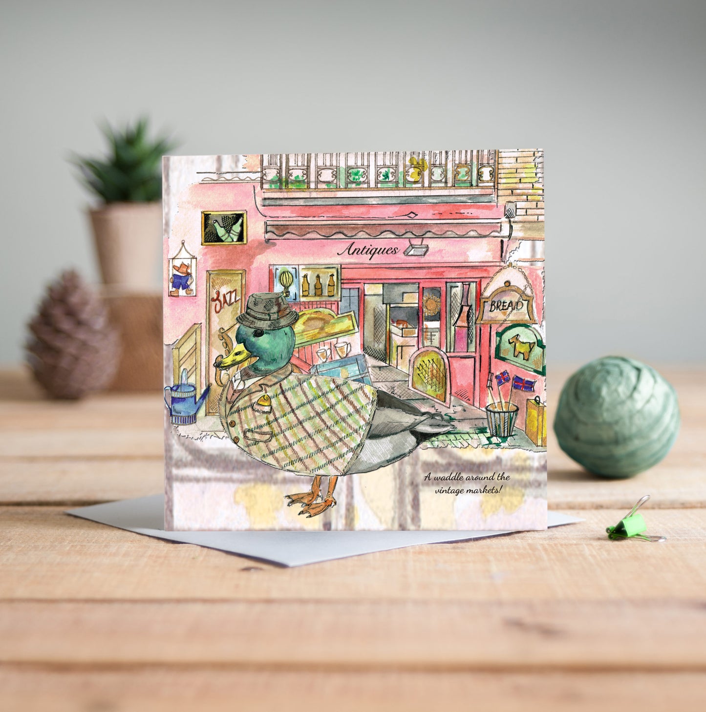Duck In The City Greetings Card - Pack of 6