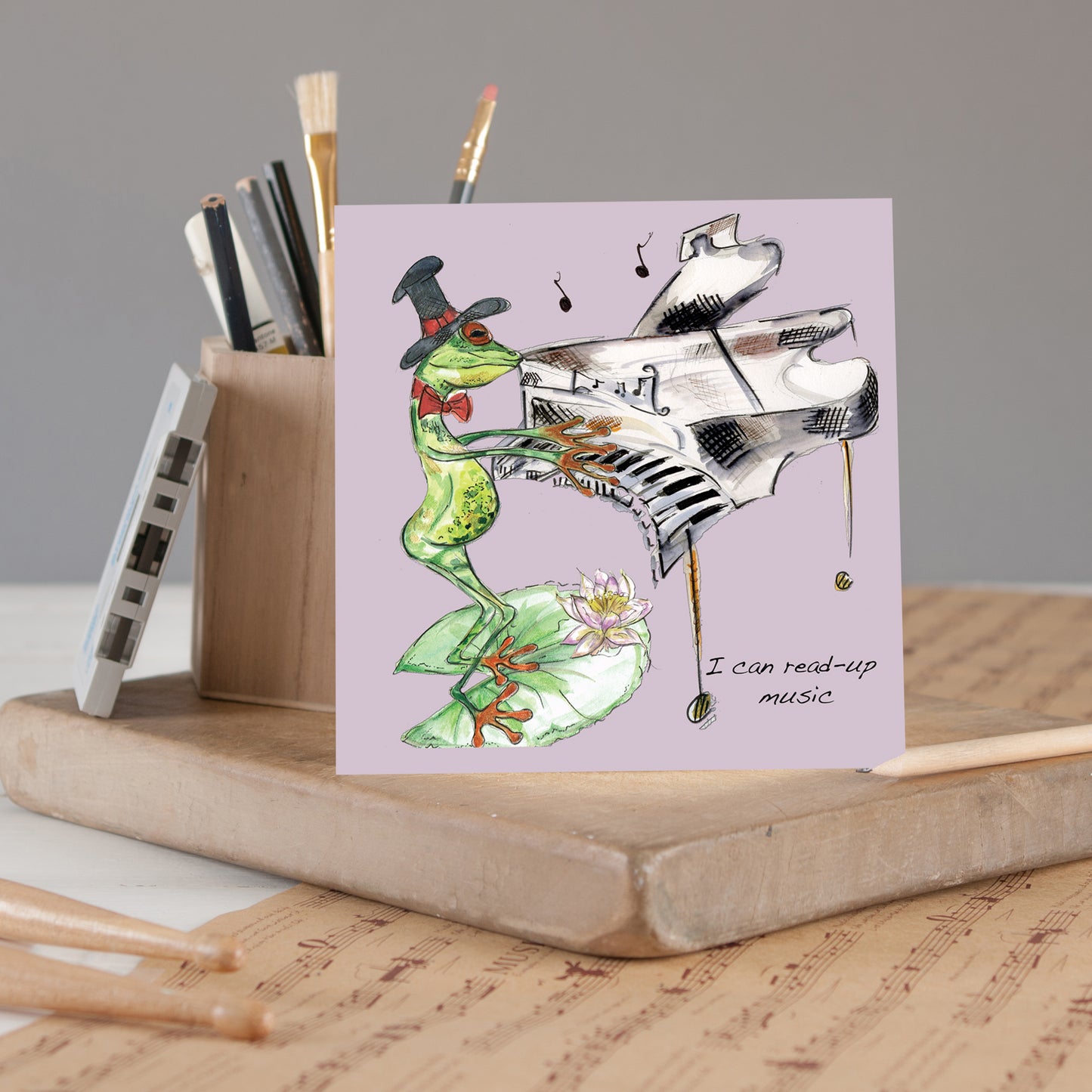 Piano Greeting Card - Pack of 6