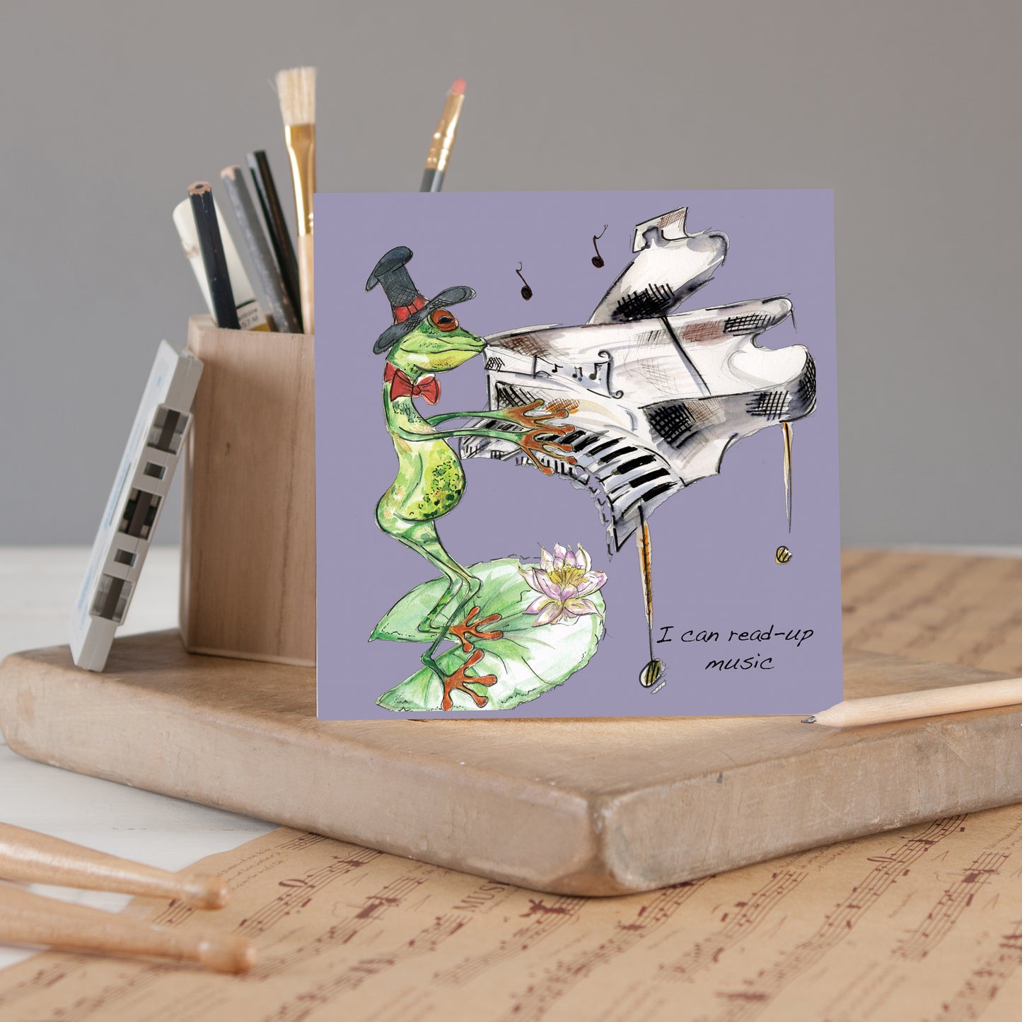 Piano Greeting Card (Original) - Pack of 6
