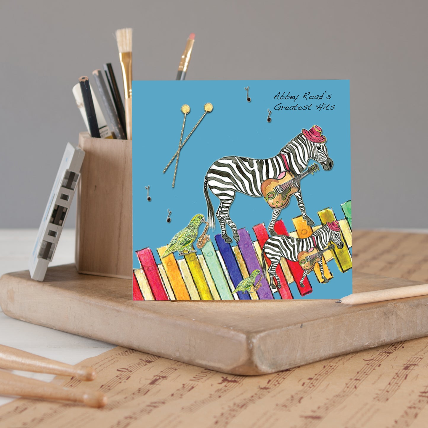 Guitar Greeting Card (Original) - Pack of 6