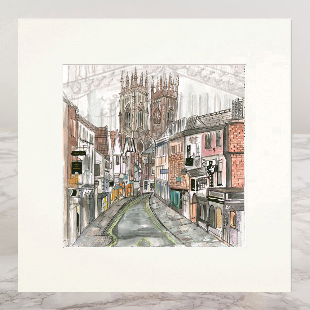 York Minster Mounted Print