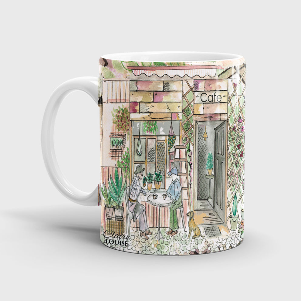 A Man And His Dog Ceramic Mug