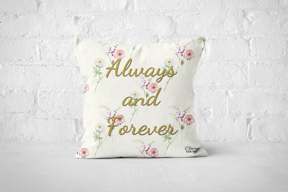 A Spray Of Flowers Bridal Wedding Cushion