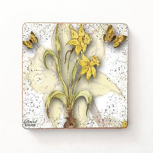 Powder Bloom Daffodil Fridge Magnets