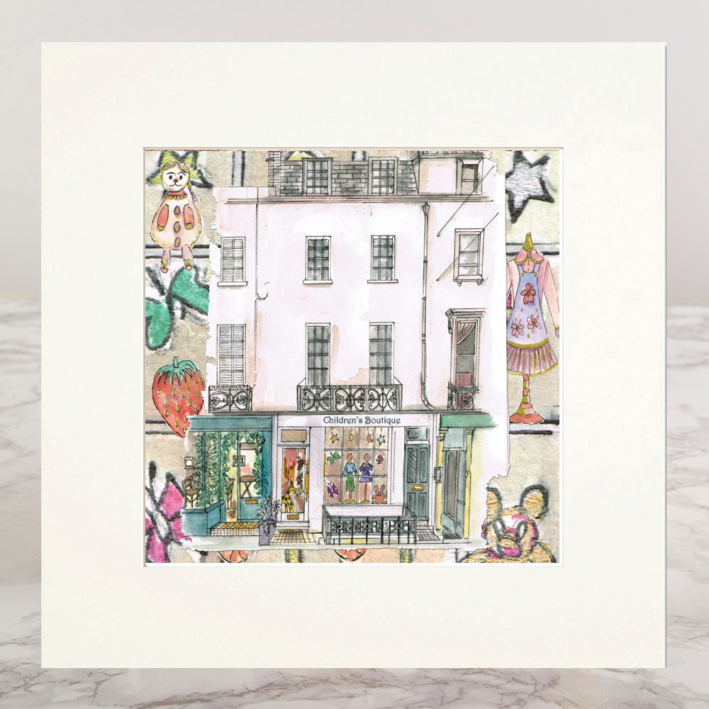 Children's Boutique Mounted Print