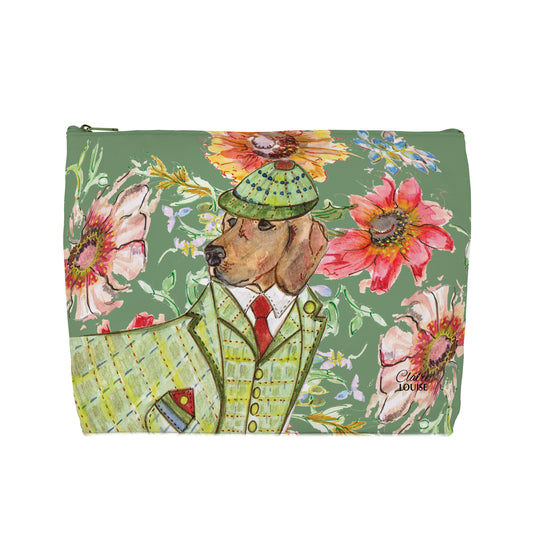 Cottage Floral Hound Cosmetic Bag