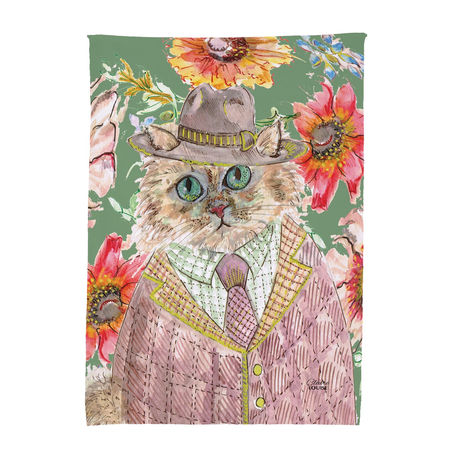 Cottage Cat Blanket