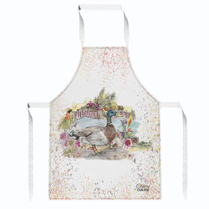 Duck Bouquet Boots Kitchen Apron
