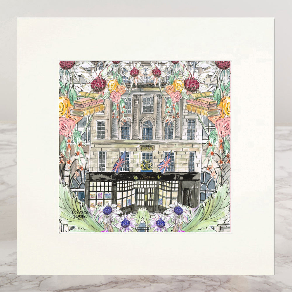 Hatchards In Full Bloom Mounted Print