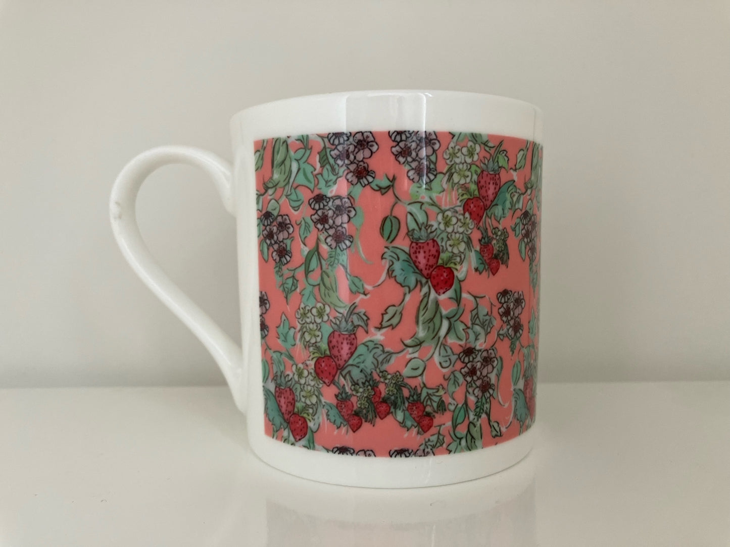 Wild Strawberry Fine Bone China Mug