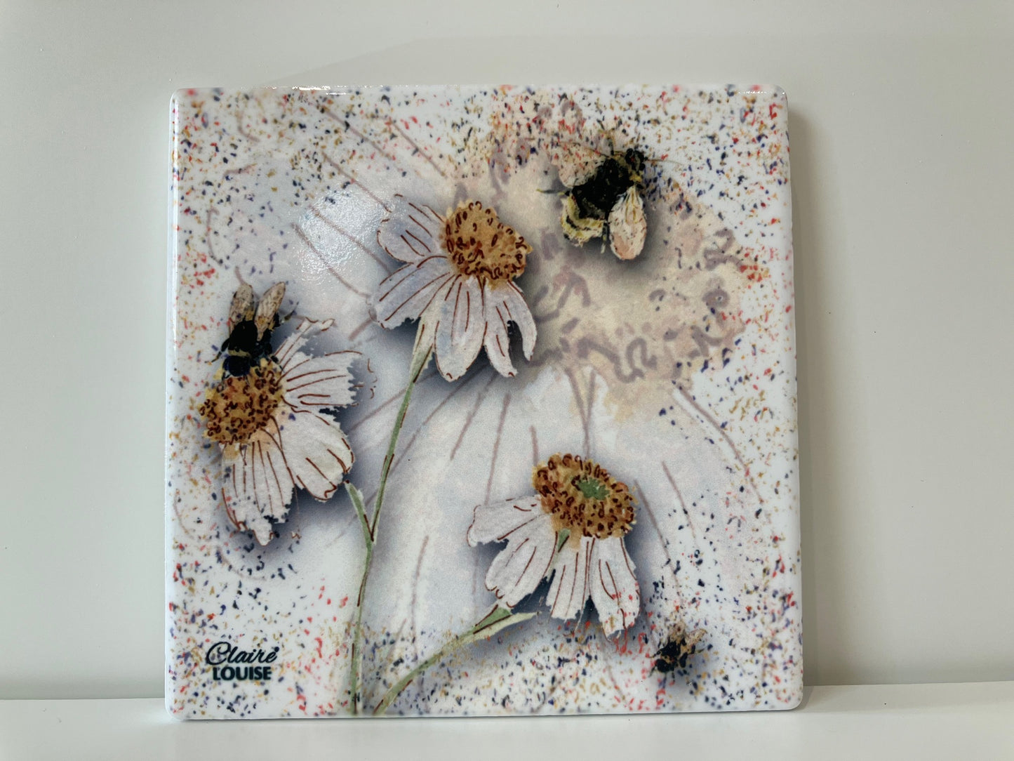 Daisies Tile Coaster
