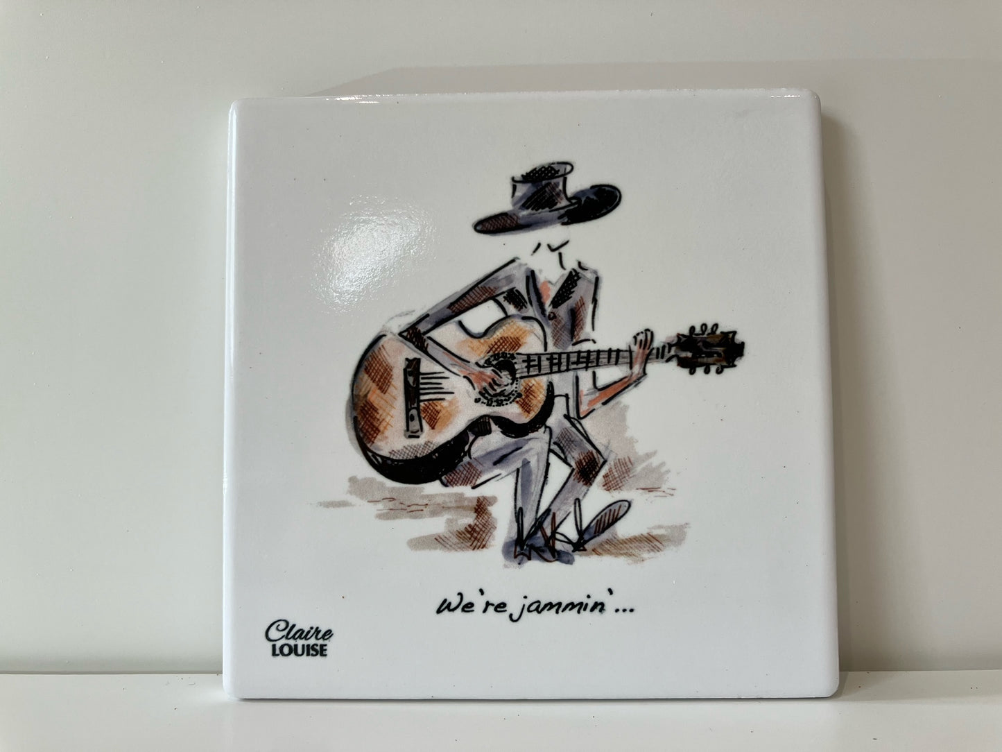 Guitar Tile Coaster