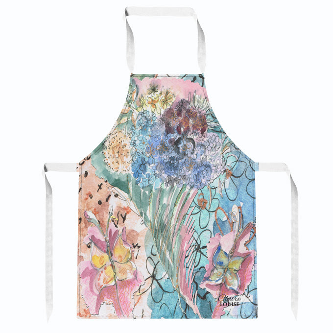 Lucid Autumn Blue Kitchen Apron