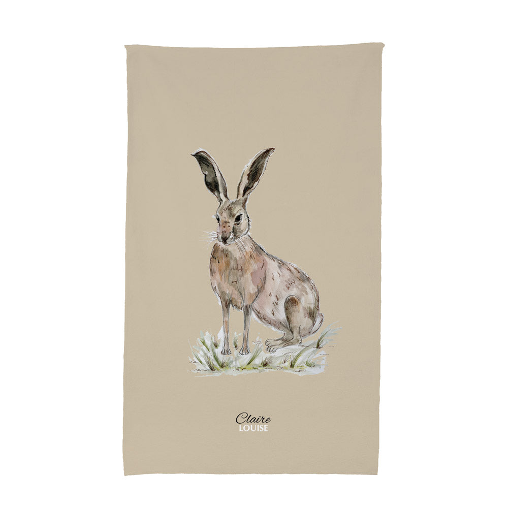 Wild Hare Tea Towel