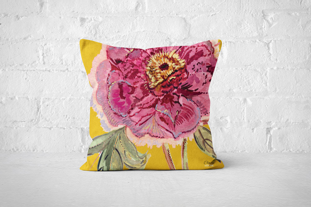 Mustard Romance Cushion