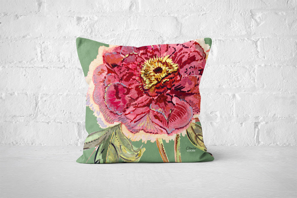 Verdigris Romance Cushion