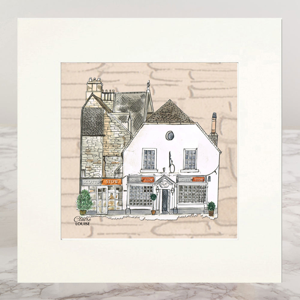 Scotts Of Stow Inspired Mounted Print