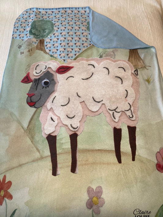 Blue Sheep Blanket