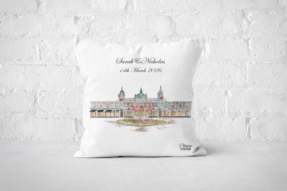 Spanish City Wedding Cushion