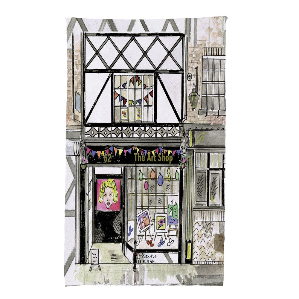 The Art Shop Tea Towel