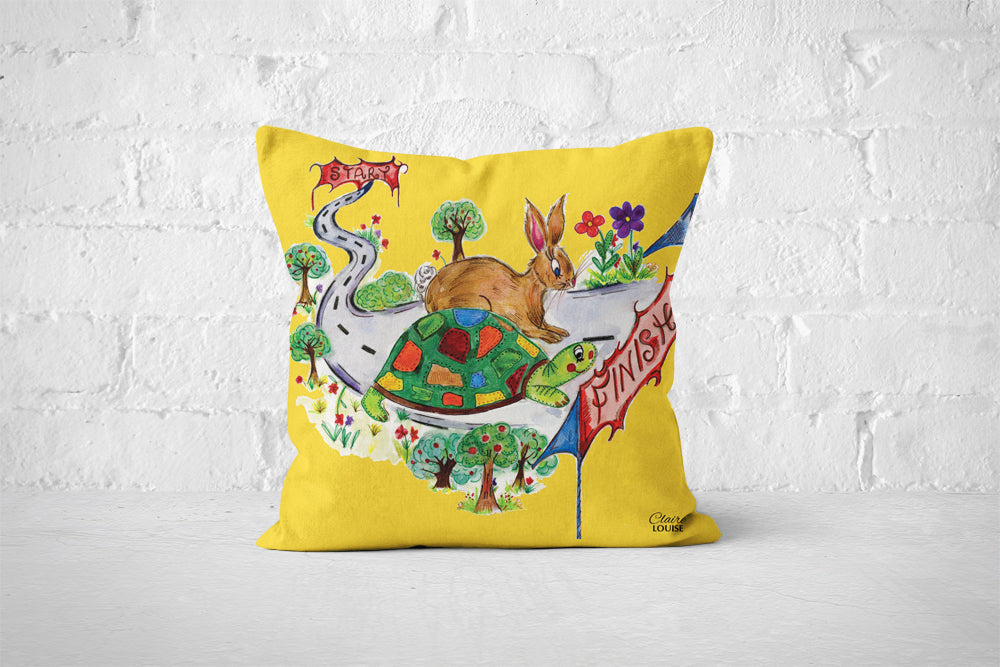 The Hare & The Tortoise Cushion