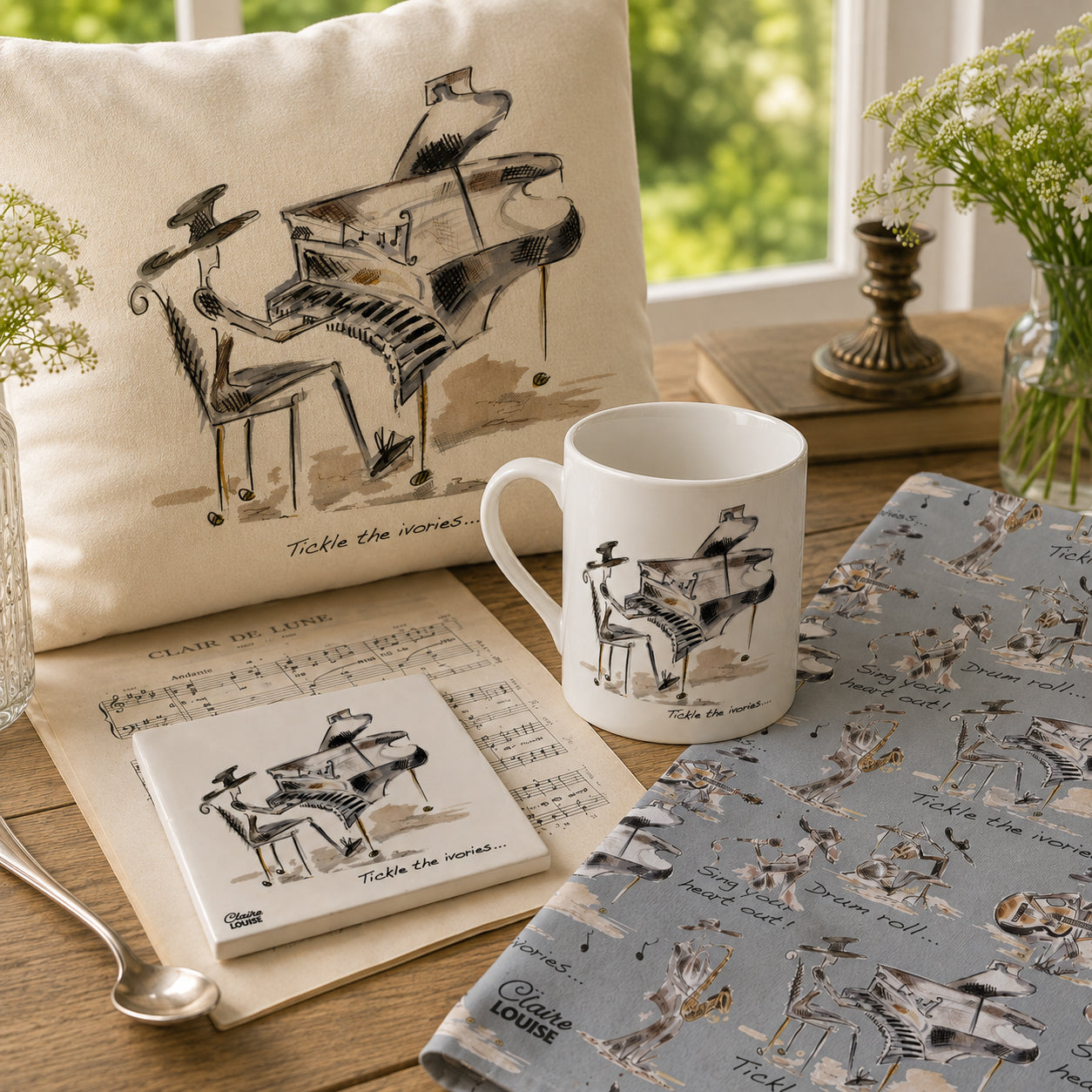 Piano Fine Bone China Mug