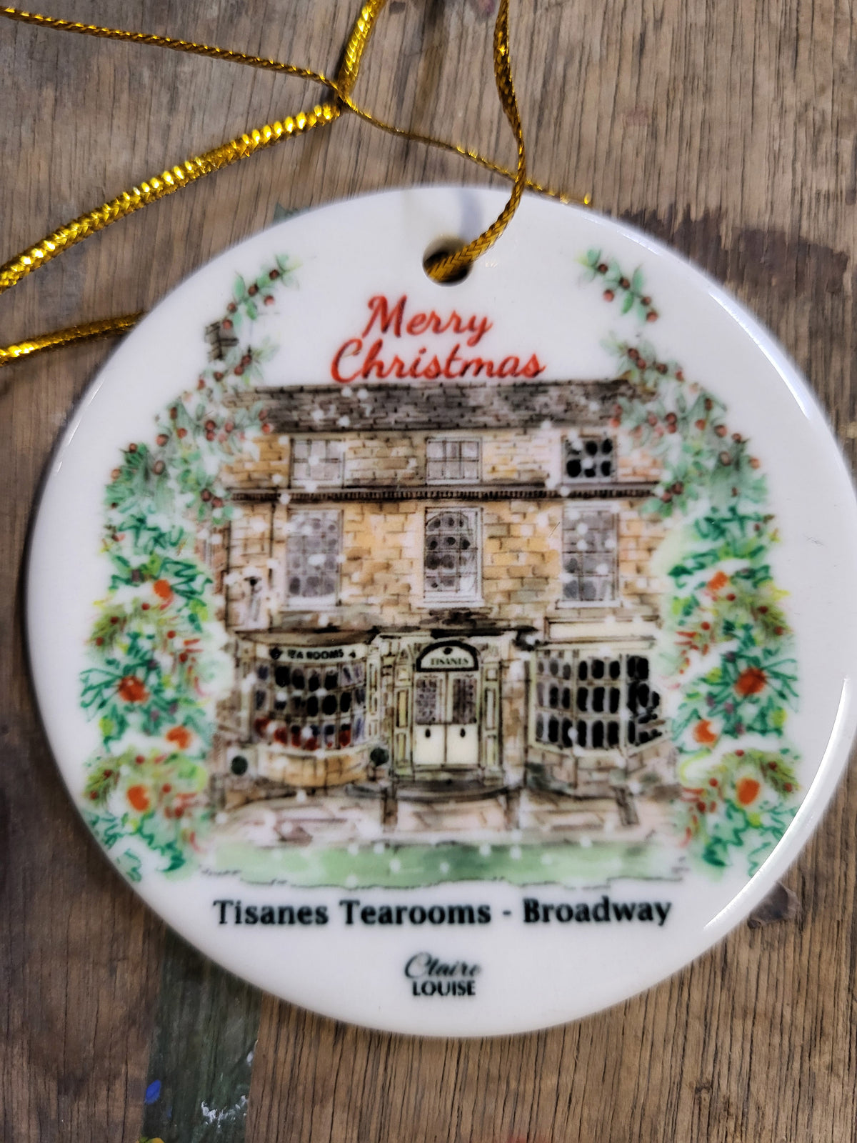 Tisanes Tea Rooms Fine Bone China Hanging Ornament