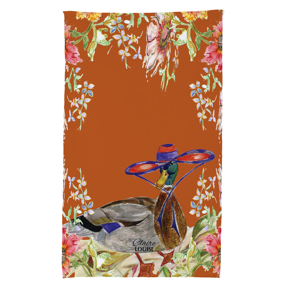 Whimsical Duck Tea Towel