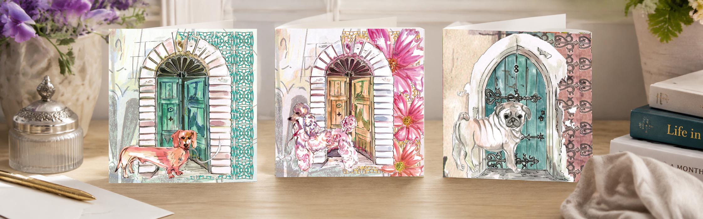 Animaux a la Maison Greeting Cards