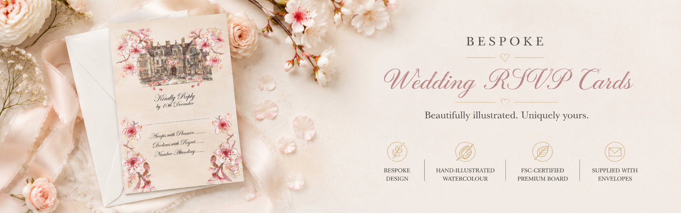Bespoke Wedding RSVP Cards
