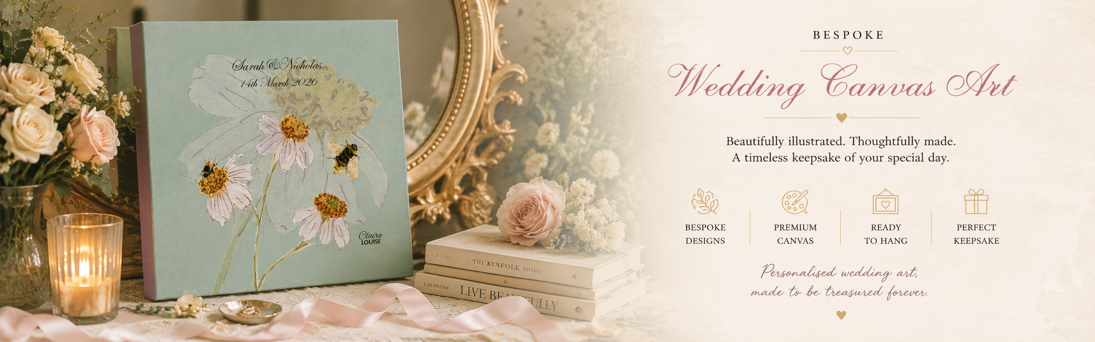 Bespoke Wedding Canvas Art