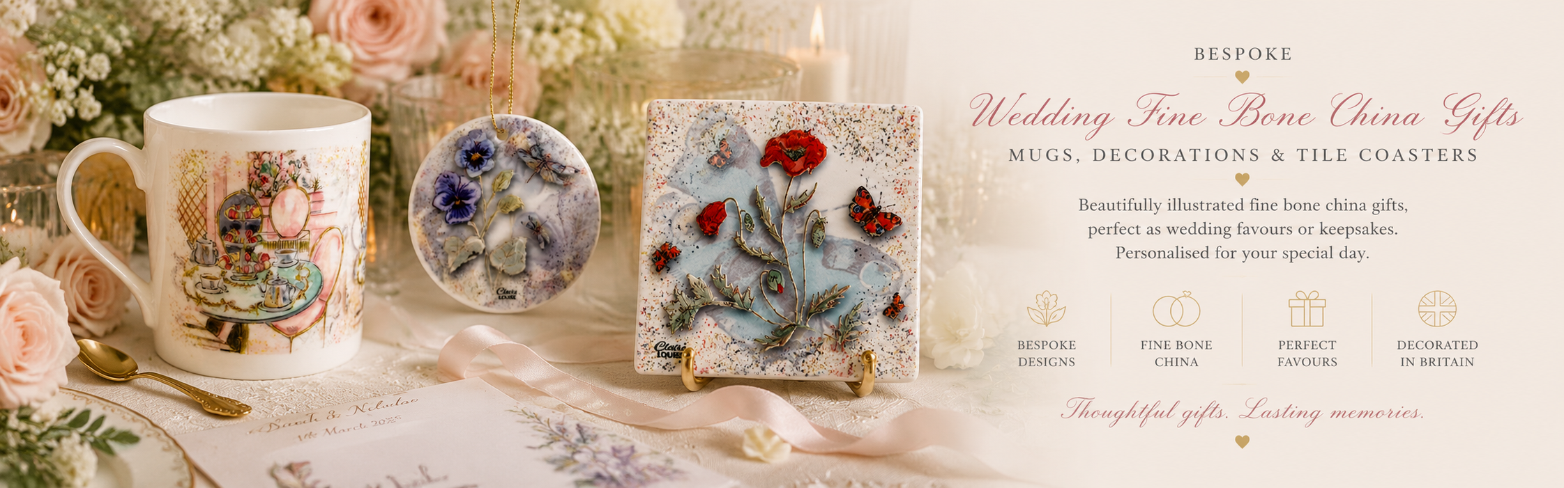 Bespoke Wedding Fine Bone China Gifts