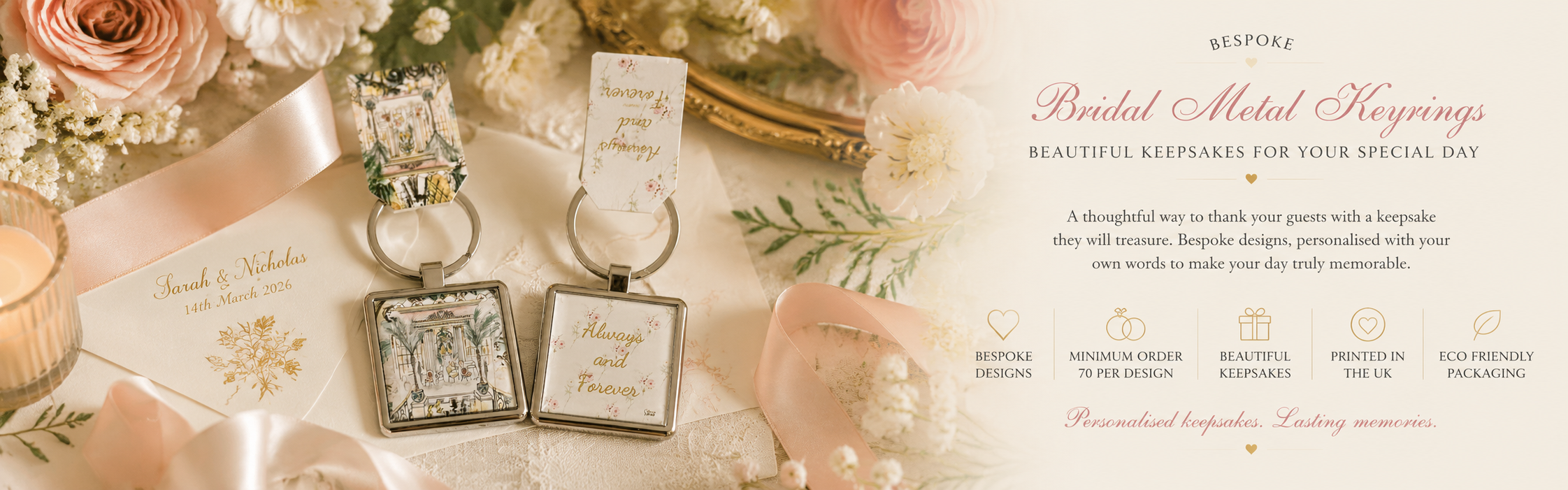 Bridal Metal Keyrings