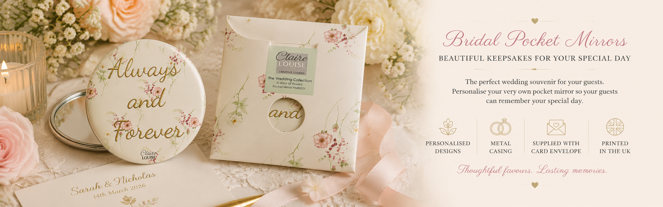 Bridal Pocket Mirrors