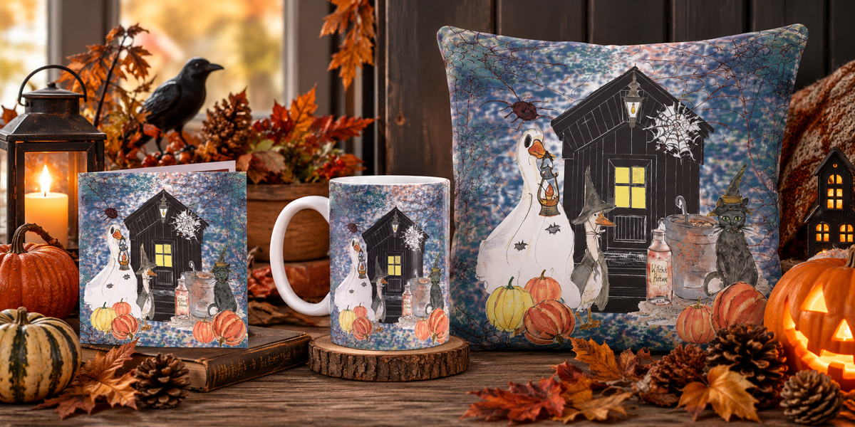 Halloween & Autumn Gifts | Cushions, Prints, Mugs & Cards