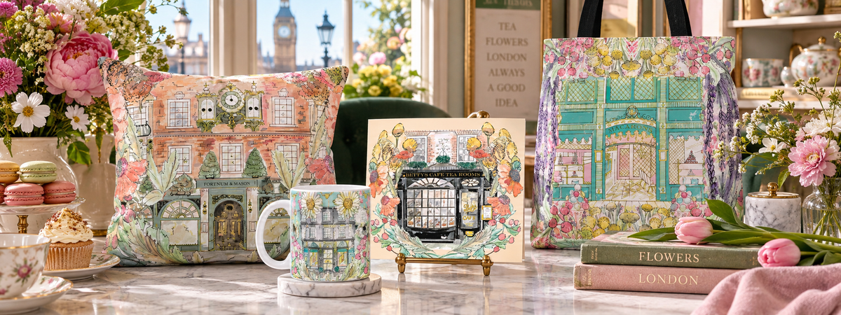 In Full Bloom – London Landmarks & Iconic British Places in Botanical Watercolour | Claire Louise Collection