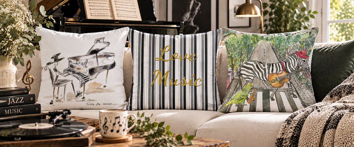 Music & Musical Indoor Cushions