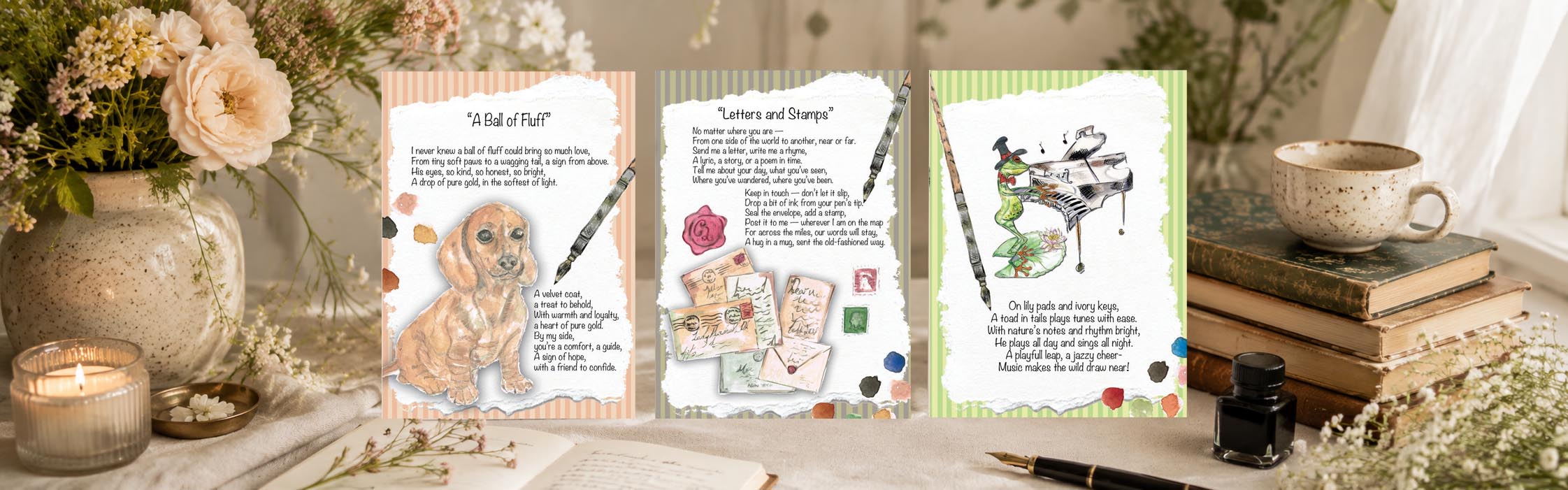 The Painted Poem Greeting Cards
