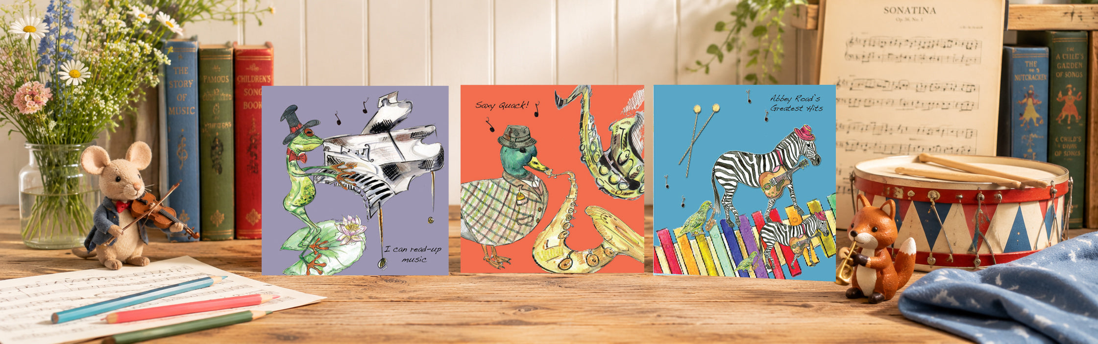 Wild Music Greeting Cards