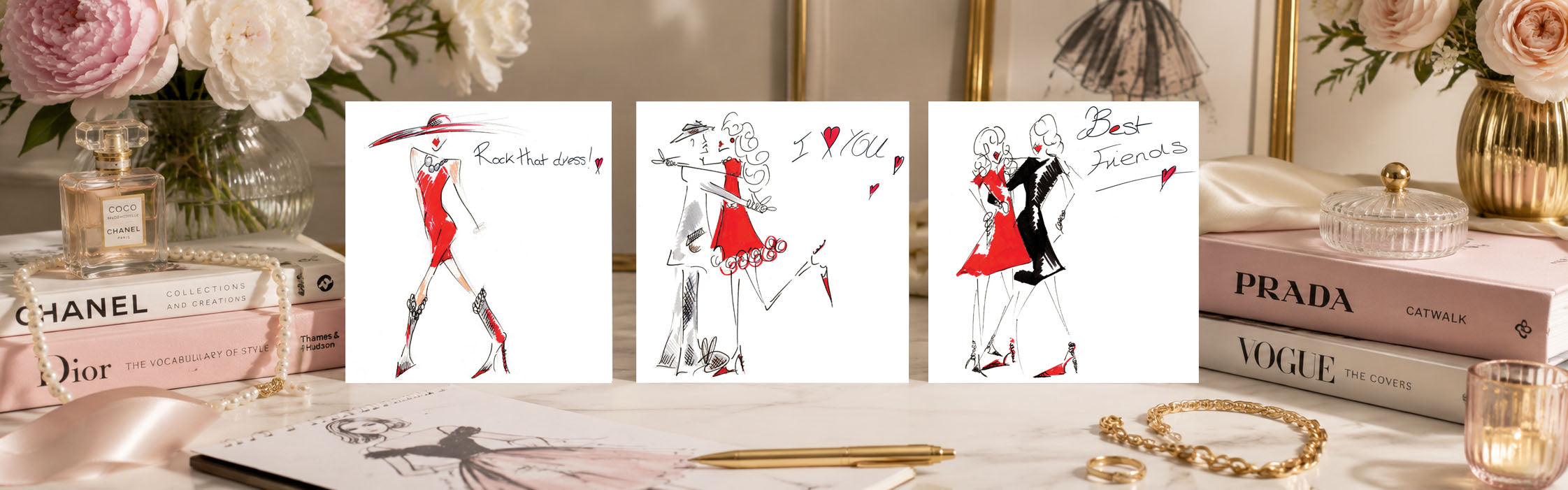 Chic Sticks Greeting Cards