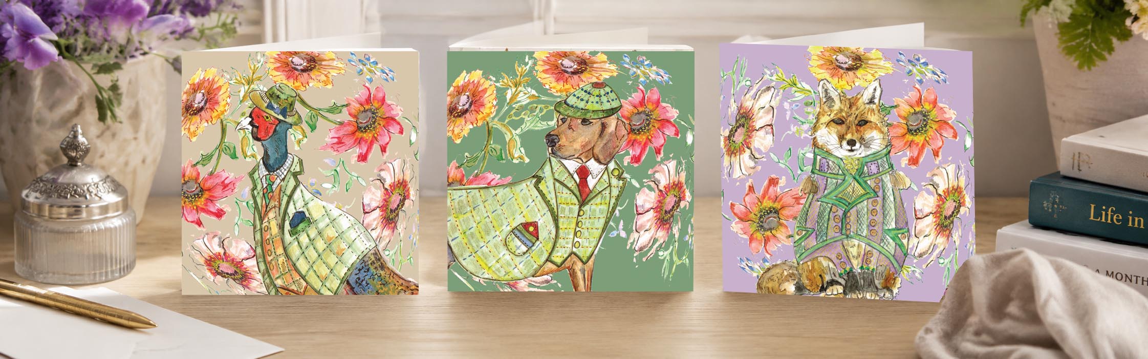 Cottage Floral Greeting Cards