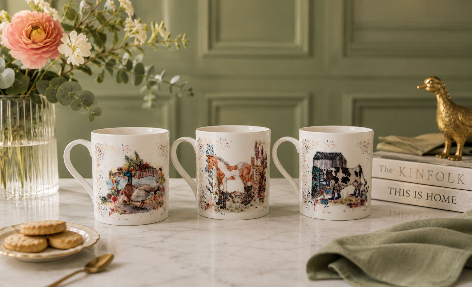 Ceramic and Find Bone China Mugs