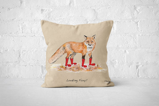 Fox in Boots Cushion