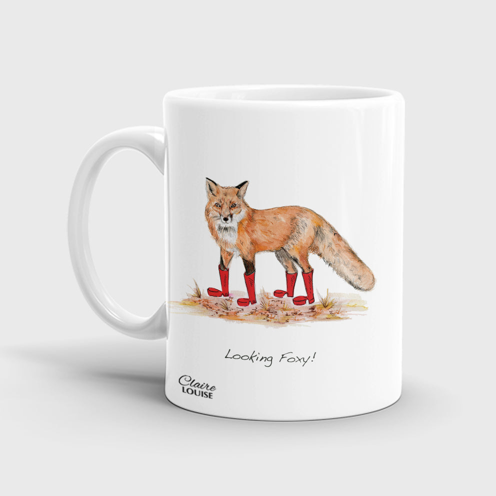 Fox In Boots Ceramic Mug