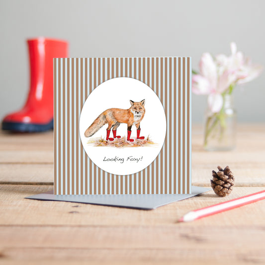 Fox In Boots Greeting Card - Pack of 6