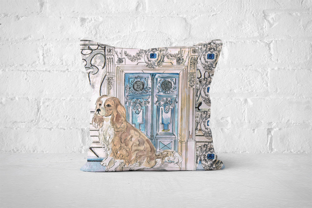 At Home With King Charles Cushion